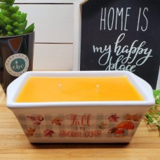 15 oz. Fall Ceramic Bread Pan Candle 15 oz. Fall Ceramic Bread Pan Candle