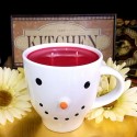 Snowman Coffee Cup Candle